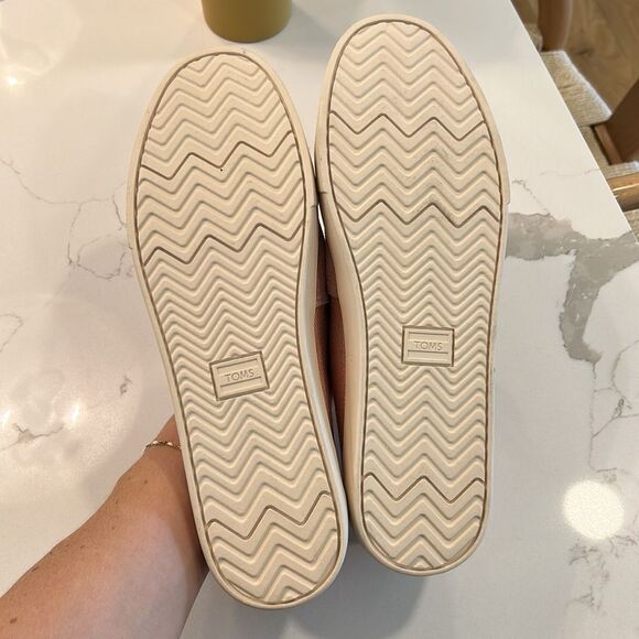 TOMS Apricot Melange Woven Alpargata Slip-On Loafer - Picture 7 of 8